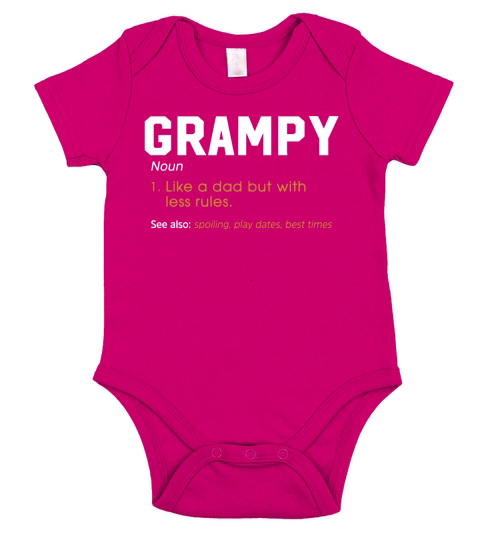 Grampy Definition Short Sleeve Baby One-Piece