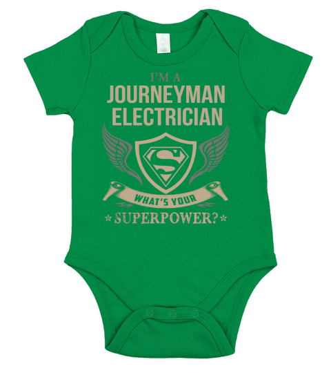 JOURNEYMAN ELECTRICIAN - WHAT IS YOUR SUPERPOWER Short Sleeve Baby One-Piece