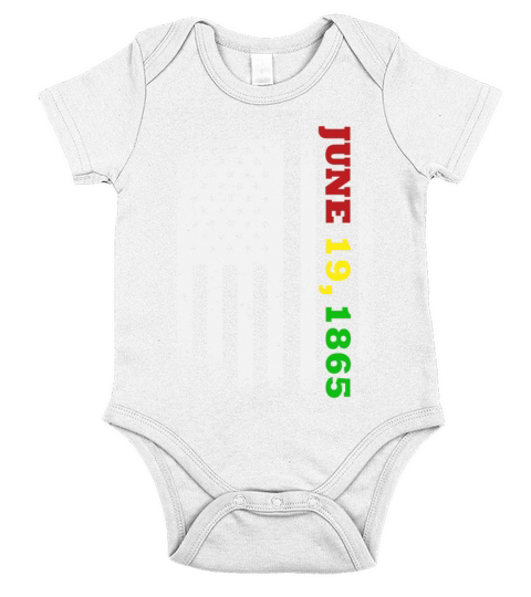Juneteenth Flag June 19 1865 Black history Short Sleeve Baby One-Piece