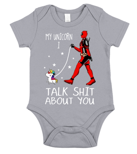My Unicorn I talk shit about you Short Sleeve Baby One-Piece