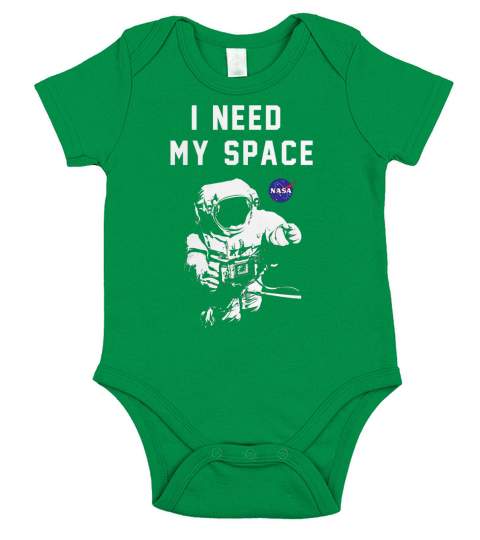 NASA I Need My Space Faded Astronaut TShirt Short Sleeve Baby One-Piece