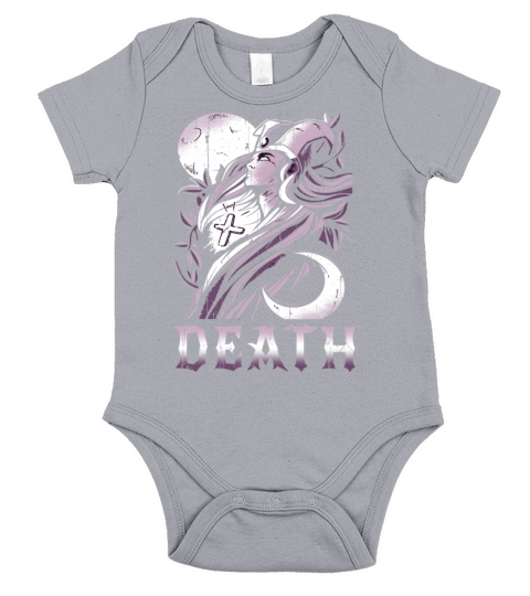 Priestess Tarot Card Occult Club Death Gothic Short Sleeve Baby One-Piece