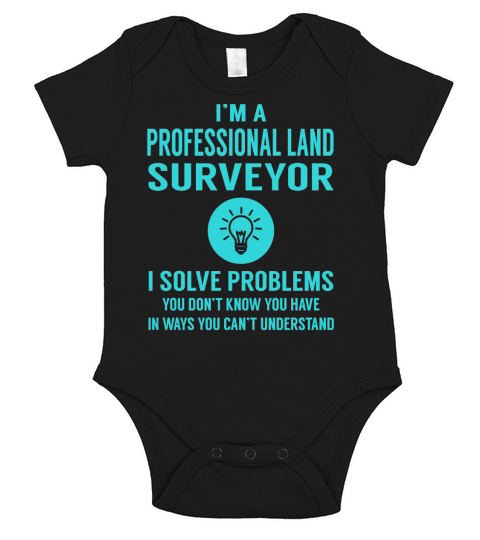 Professional Land Surveyor Short Sleeve Baby One-Piece