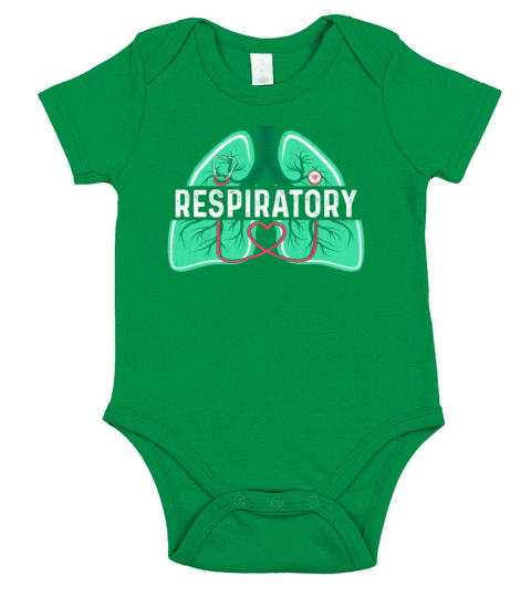 Respiratory Therapy Therapist - Lungs Doctor RT RR Short Sleeve Baby One-Piece