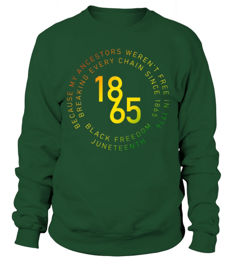 Juneteenth Text Circle Black History June Vintage Sweatshirt Unisex