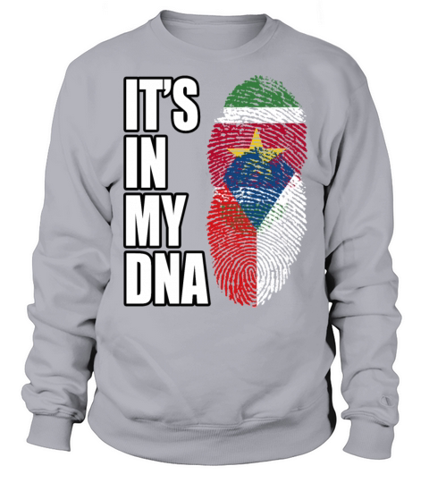 Surinamese And Chadian Vintage Heritage DNA Flag Sweatshirt Unisex
