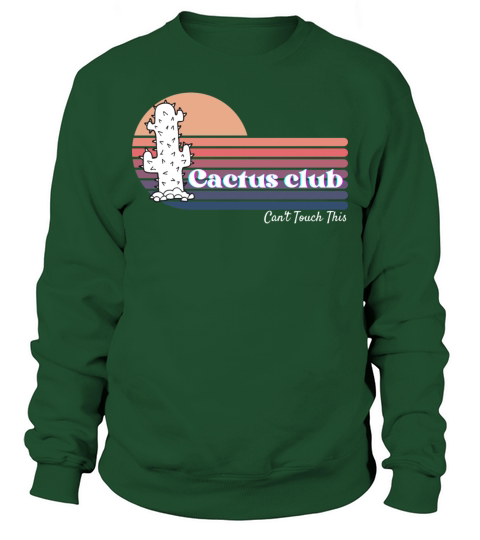 The cactus club cute retro sunset for plants lover Sweatshirt Unisex