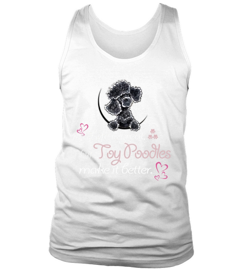 Black Toy Poodle Sweet Shirt Tank Top Unisex