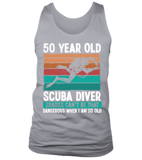 Scuba Diving 50th Birthday Idea for Scuba Diver Tank Top Unisex