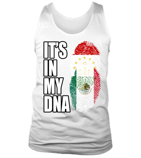 Tajikistani And Mexican Vintage Heritage DNA Flag Tank Top Unisex