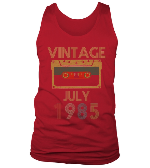Vintage Birthday July 1985 Tank Top Unisex