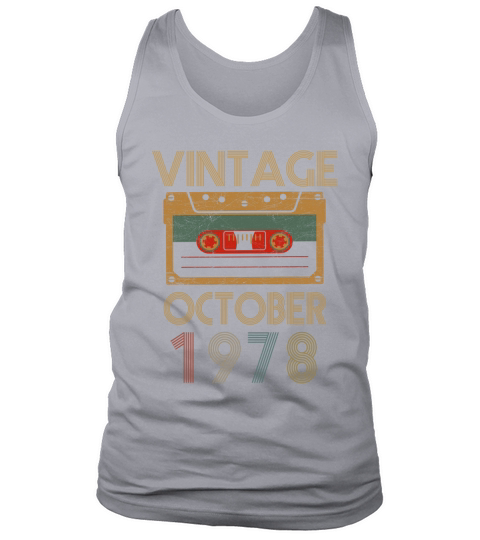 Vintage october 1978 Tank Top Unisex