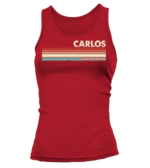 Carlos - Funny Retro Vintage Name 80s 90s Tank top Woman