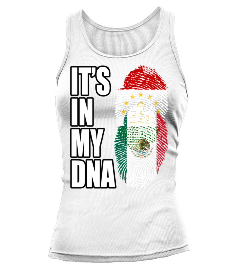 Tajikistani And Mexican Vintage Heritage DNA Flag Tank top Woman