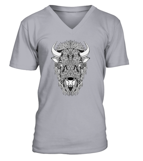Bison T Shirt V-Neck T-shirt