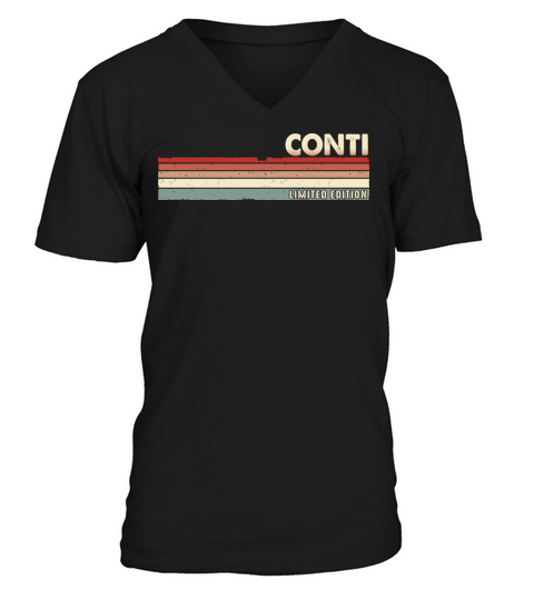 Conti - Funny Retro Vintage Name 80s 90s V-Neck T-shirt