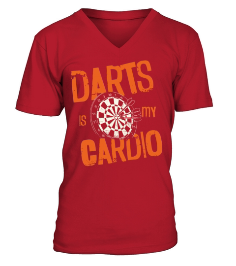 Darts Board Vintage Darts Is My V-Neck T-shirt