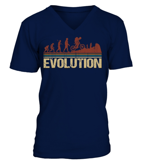Evolution MTB Vintage V-Neck T-shirt