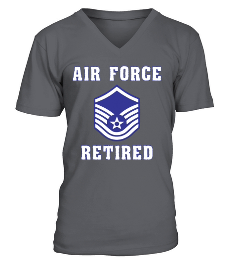 Military Master Sergeant Air Force Retired T-Shirt V-Neck T-shirt