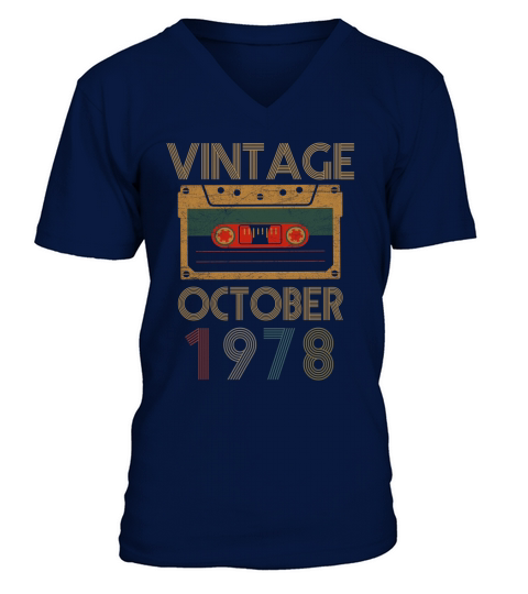 Vintage october 1978 V-Neck T-shirt