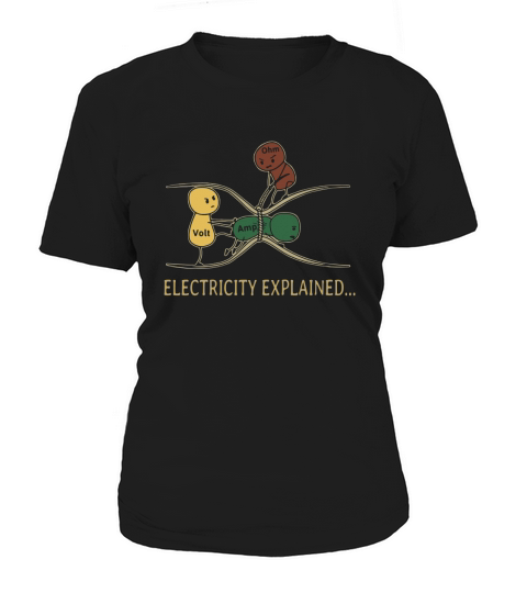Electricity Explained Electrician Retro T-Shirt Women's T-Shirt