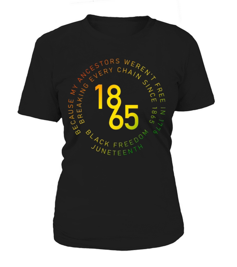 Juneteenth Text Circle Black History June Vintage Women's T-Shirt