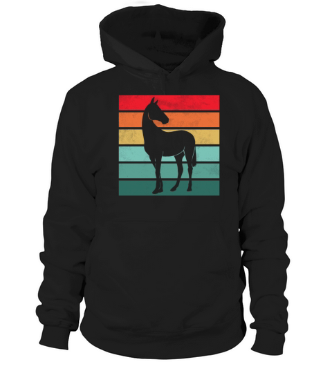 Girls Horse Riding Shirt Vintage Retro Hoodie Unisex