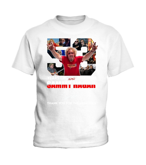 53 Years Of Sammy Hagar 1967 2020 signature shirt Kids T-Shirt