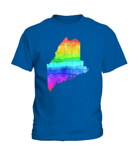 America State Of Maine Gay Pride LGBT Pride Kids T-Shirt