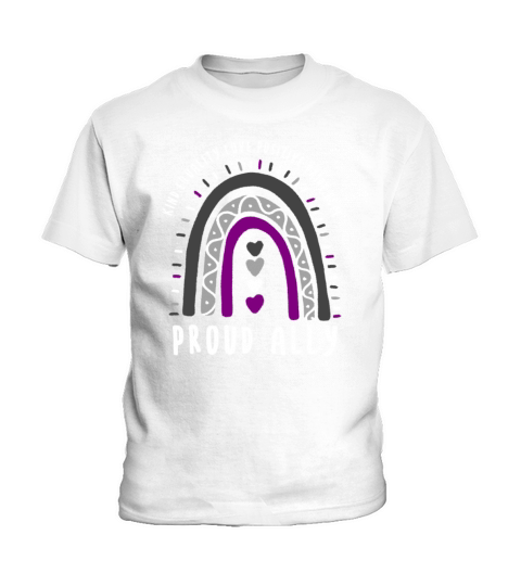 LGBT Quote Proud Ally Ace Pride Boho Rainbow Kids T-Shirt