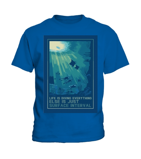 Life is diving everything else is just surface interval - Coffee Mug (colored) Kids T-Shirt