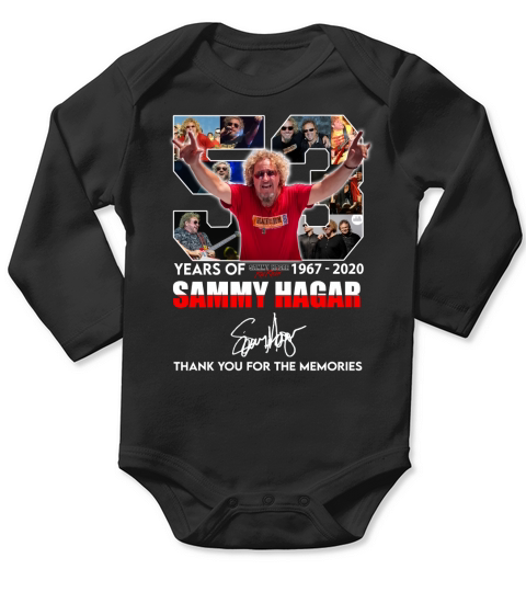 53 Years Of Sammy Hagar 1967 2020 signature shirt Long Sleeve Baby One-Piece