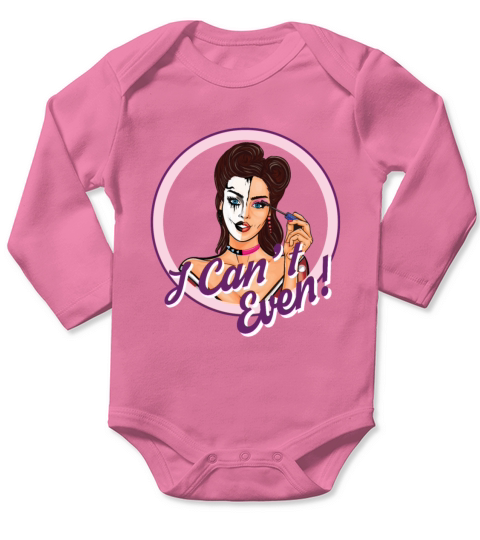Cant Even - Funny Makeup Horror Long Sleeve Baby One-Piece
