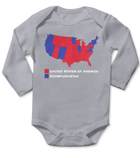 DumbFUCKistan Vs United States of America Electio T-Shirt Long Sleeve Baby One-Piece