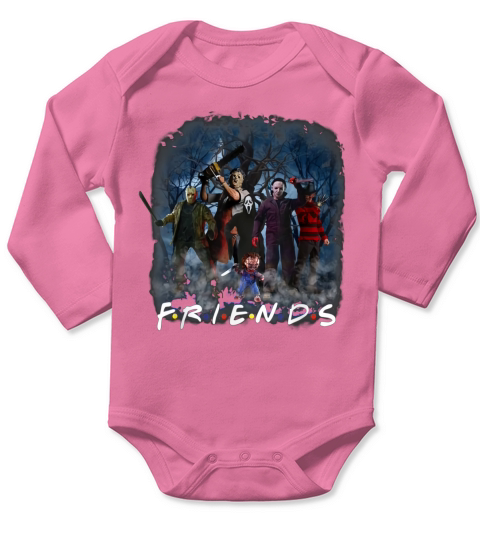 Friends Halloween Scary Horror Movie Long Sleeve Baby One-Piece