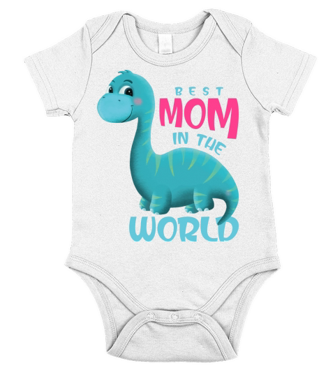 Best mom in the world(3) Short Sleeve Baby One-Piece