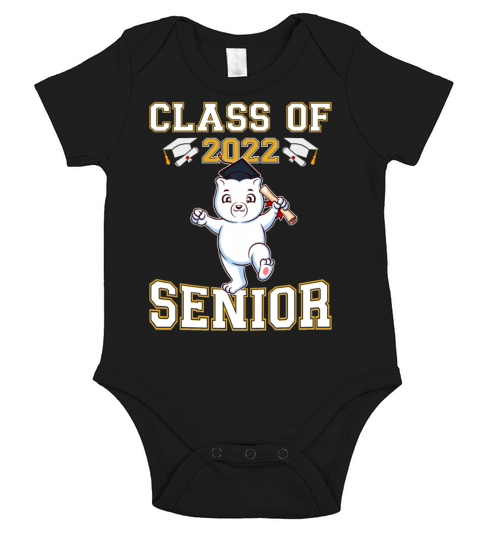 Class Of 2022 Senior Graduate Funny Graduation Short Sleeve Baby One-Piece