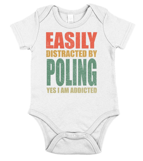 Easily distracted by poling Short Sleeve Baby One-Piece