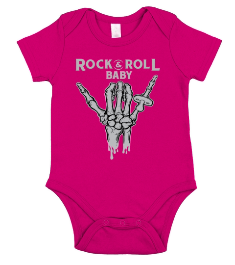 Musician Rockn Roll Guitar Hard Rock Short Sleeve Baby One-Piece