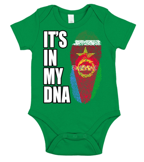 Surinamese And Eritrean Vintage Heritage DNA Flag Short Sleeve Baby One-Piece