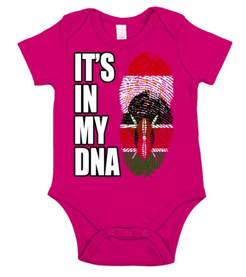 Tajikistani And Kenyan Vintage Heritage DNA Flag Short Sleeve Baby One-Piece