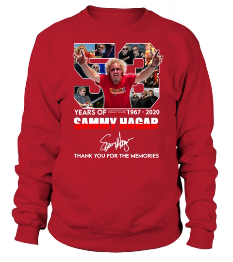 53 Years Of Sammy Hagar 1967 2020 signature shirt Sweatshirt Unisex