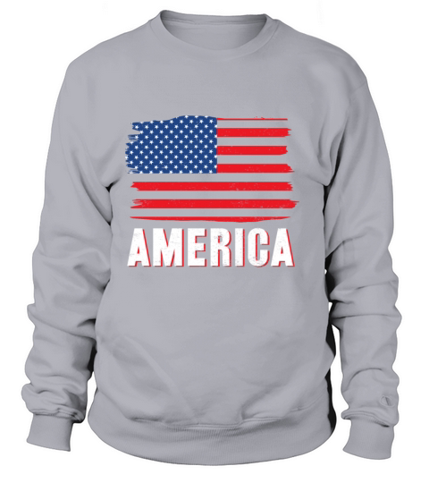 America Vintage Flag Independence day Sweatshirt Unisex