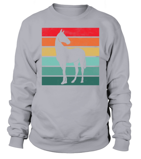 Girls Horse Riding Shirt Vintage Retro Sweatshirt Unisex