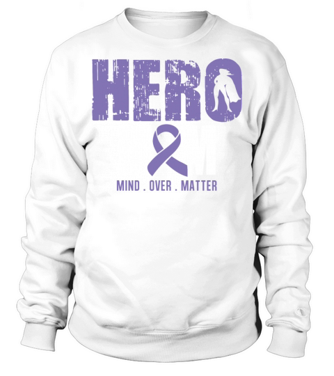 Hero Mom Hodgkins Lymphoma Cancer Awareness Ribbon Sweatshirt Unisex