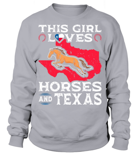 Vintage Horseback Riding Horse Girl Texas Sweatshirt Unisex