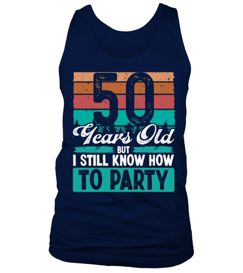 50 Years Old Birthday Idea Retro 50th Birthday Tank Top Unisex
