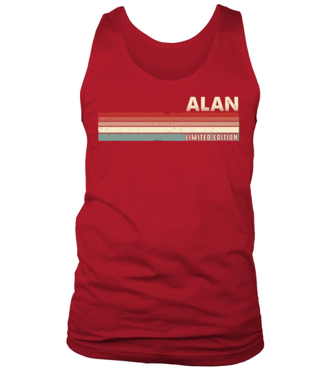 Alan - Funny Retro Vintage Name 80s 90s Tank Top Unisex