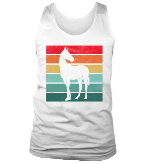 Girls Horse Riding Shirt Vintage Retro Tank Top Unisex