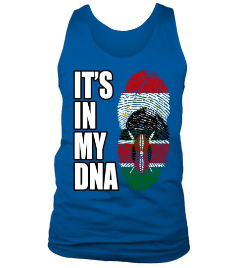 Tajikistani And Kenyan Vintage Heritage DNA Flag Tank Top Unisex